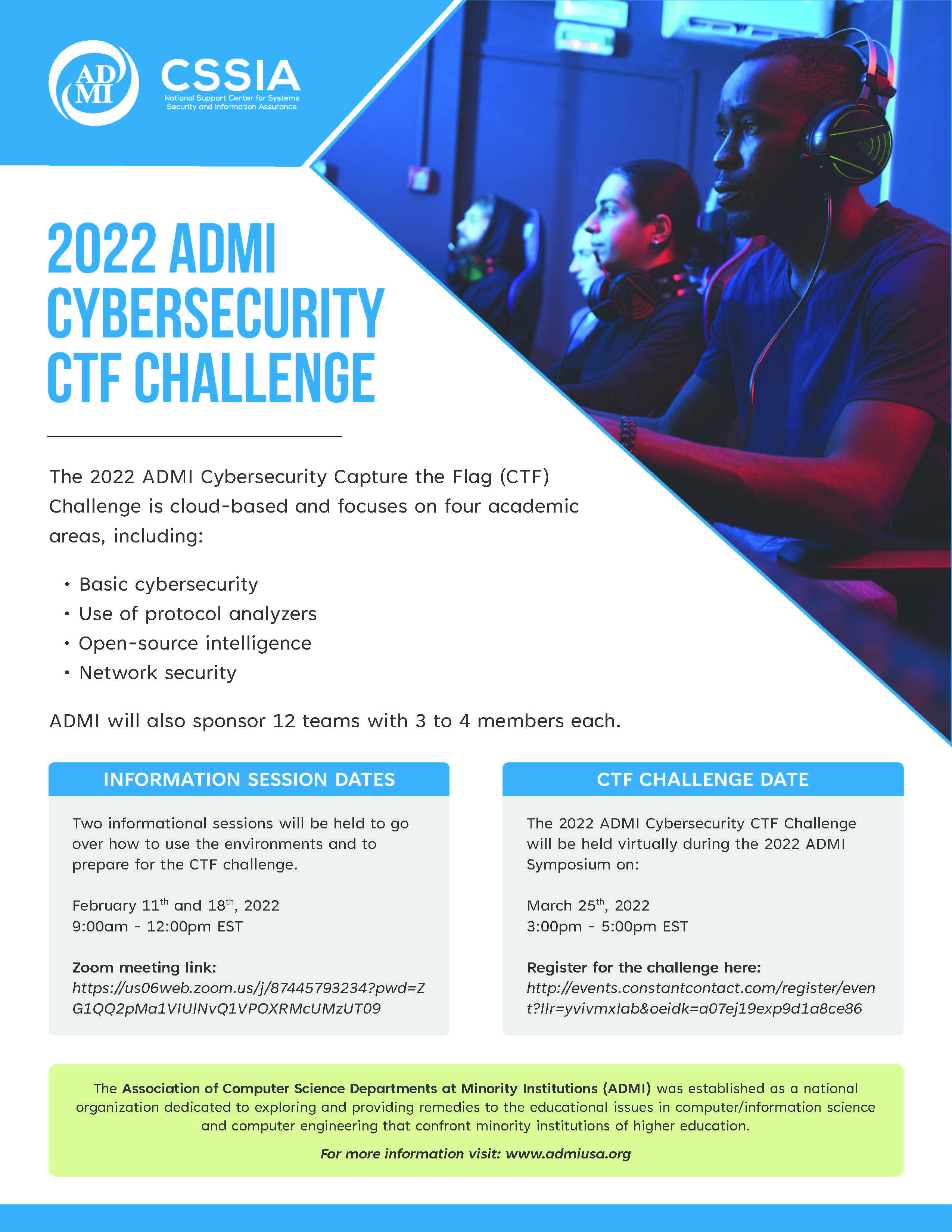 Cybersecurity CTF Competition Flyer 2022